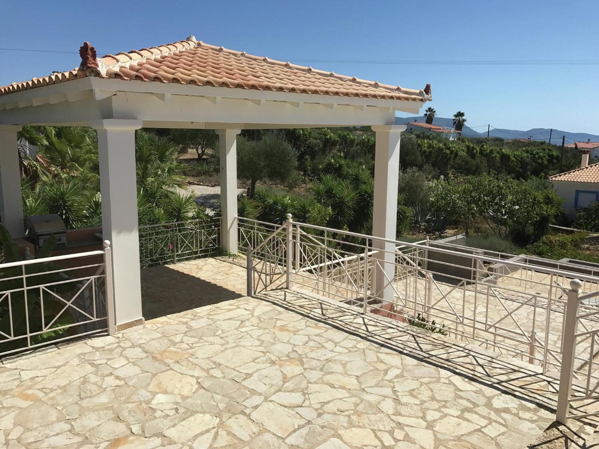 Luxurious Villa In Peloponnese With Swimming Pool Kamária Kültér fotó